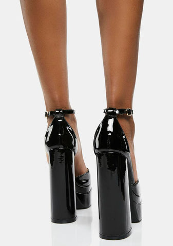 Blackout Falling Fast Platform Heels