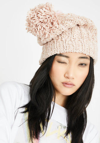 Bae Barely Makin' It Pom Pom Beanie