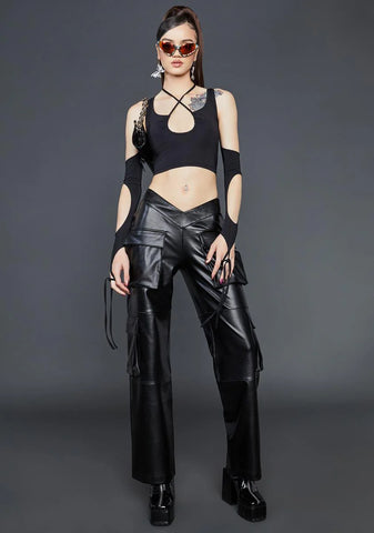 Night Game Over Halter Top