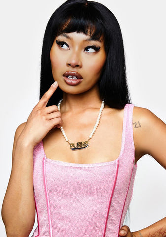 Purrr Pearl Necklace