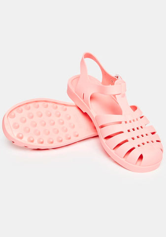 Light Pink Possession Jelly Sandals