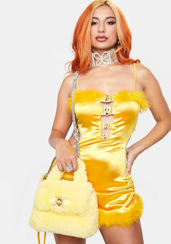 Lavish Dreams Fuzzy Handbag