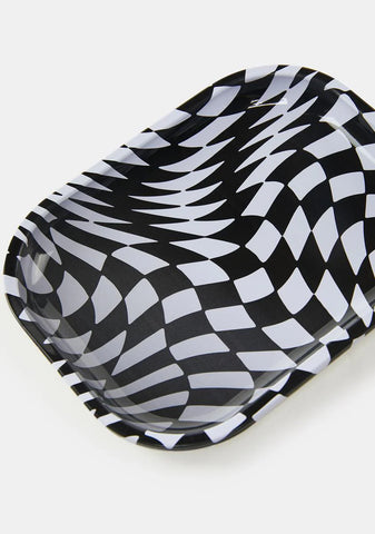 Warped Realm Checkered Rolling Tray