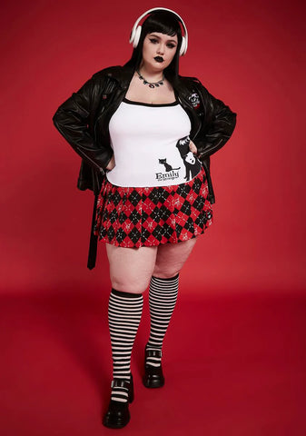 Plus Blank Stares Graphic Tank Top