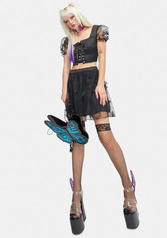 Everything Changes Butterfly Crop Top