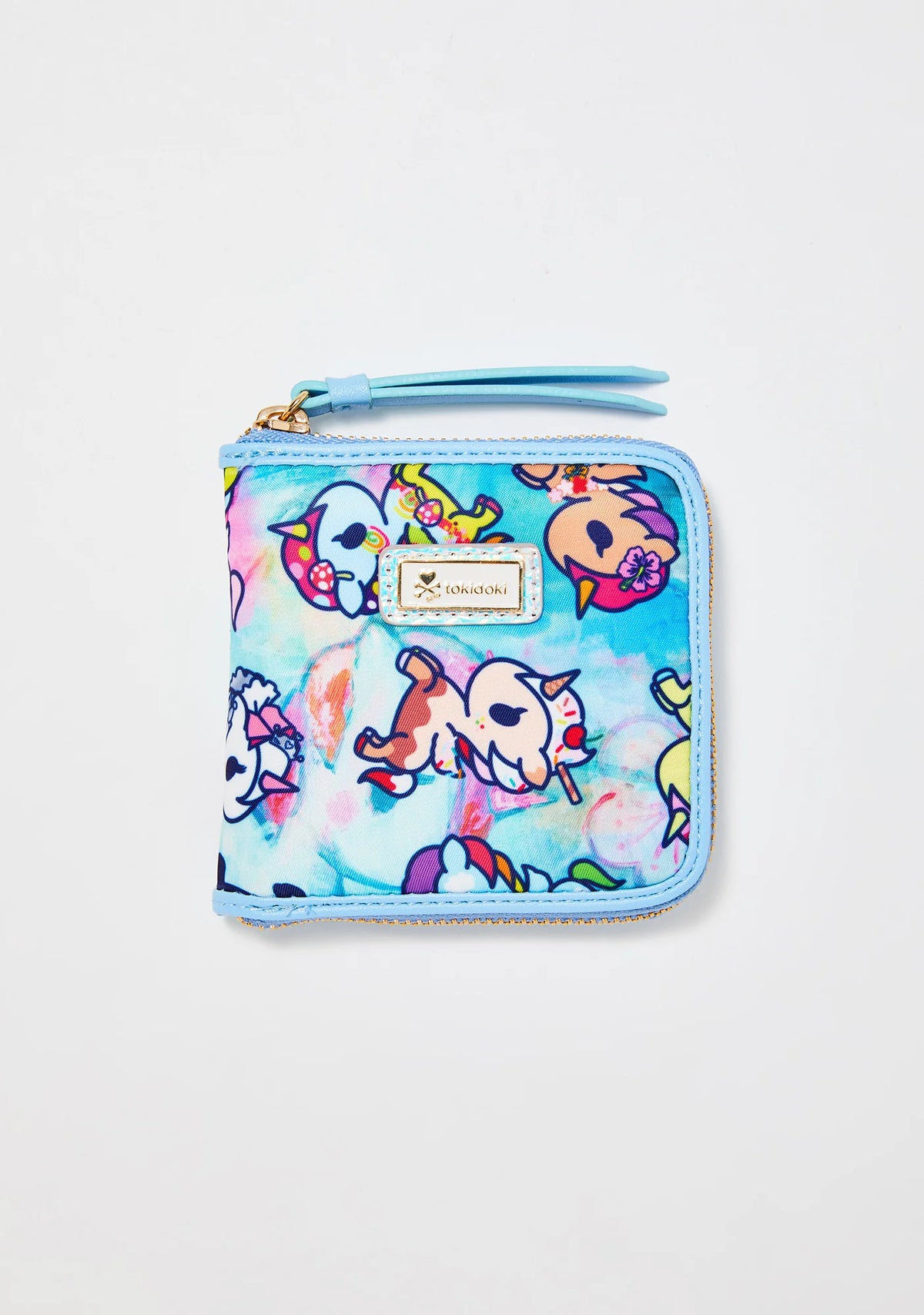 Watercolor Paradise Zip Around Wallet