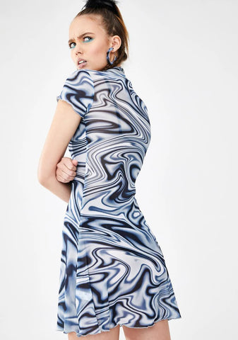 Whirl Of Wonder Mesh Dress