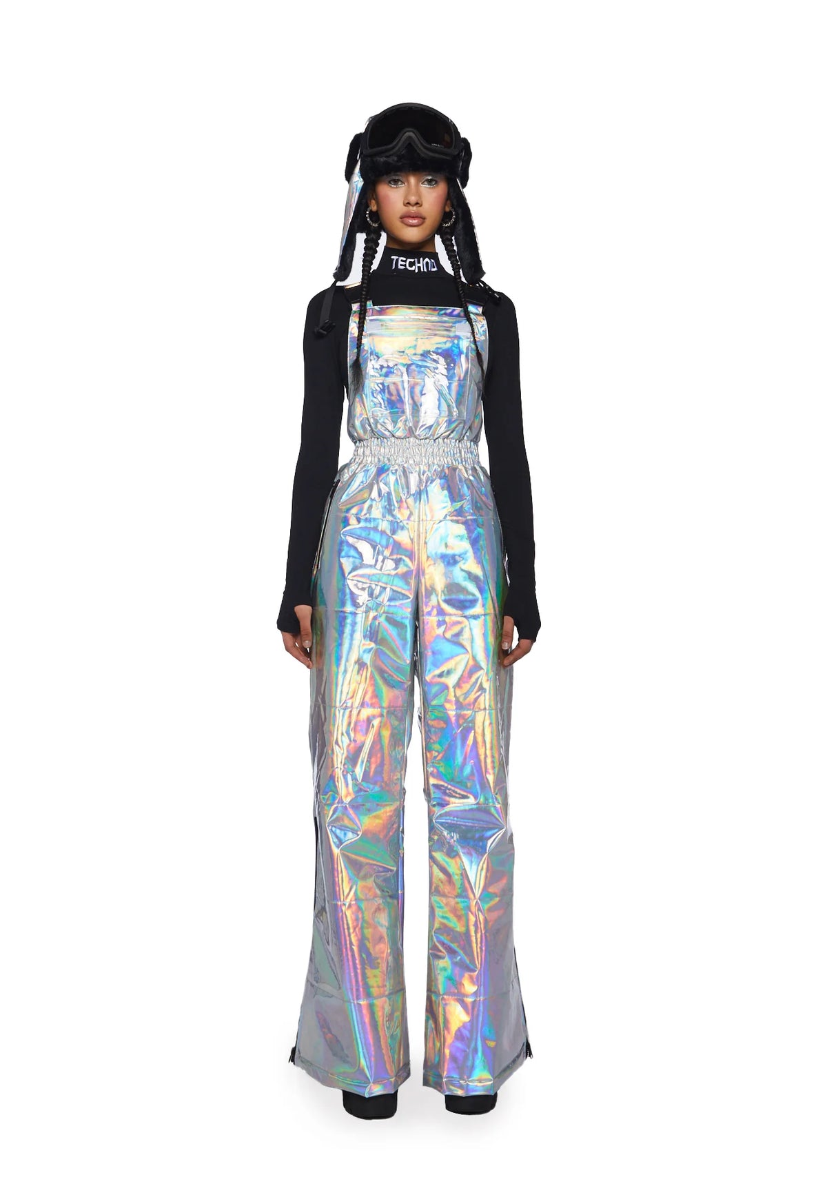 Dark Savage Signals Holographic Jumpsuit