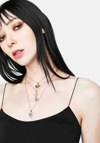 You Hold The Key Layered Necklace