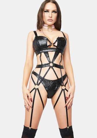 Sweet Spot Harness Lingerie Set