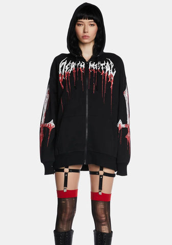 Heavy Metal Fan Oversized Hoodie