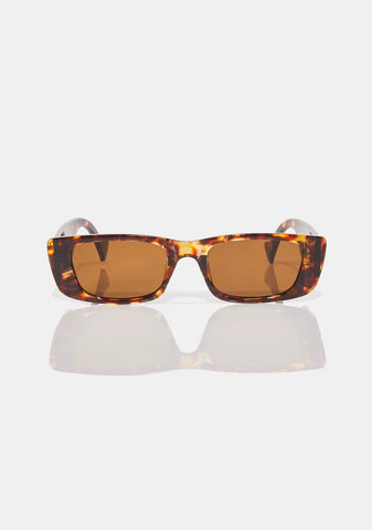 Tortoise Under The Palms Cat Eye Sunglasses