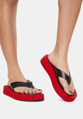 Enjoy The Ride Platform Sandals