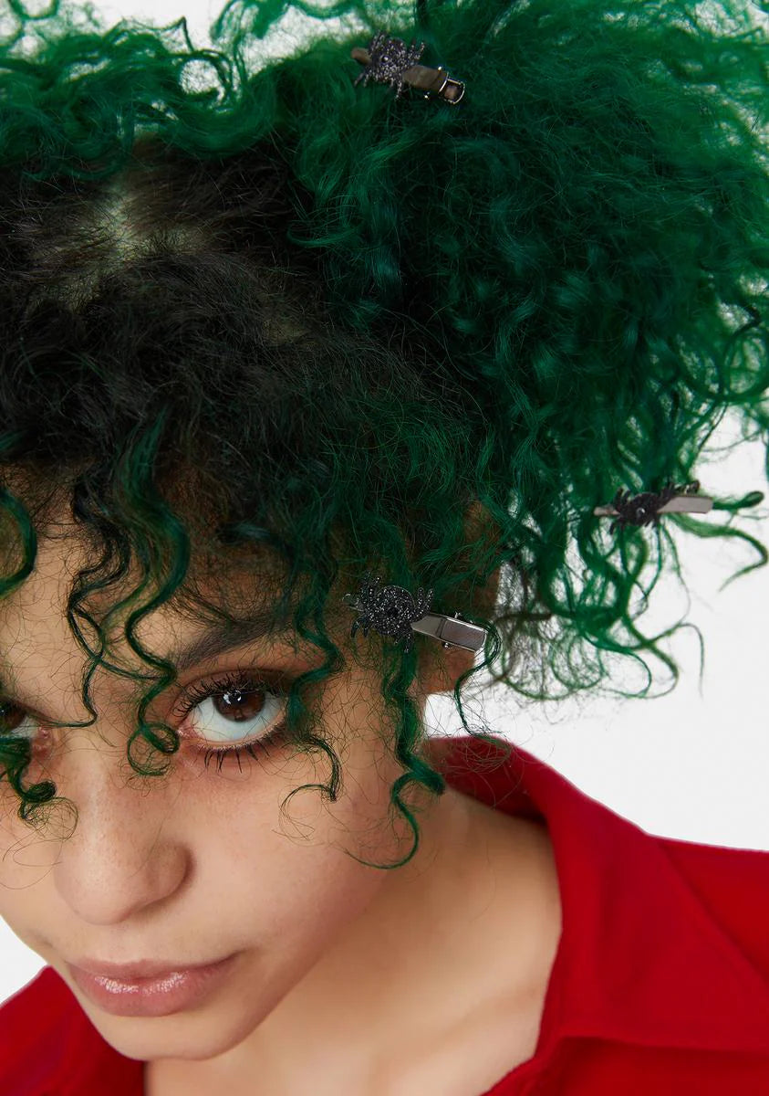 Ur Bugging Me Spider Hair Clip Set