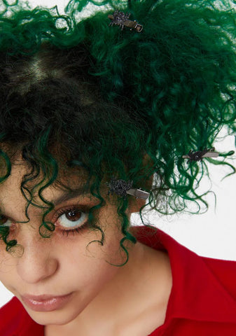 Ur Bugging Me Spider Hair Clip Set