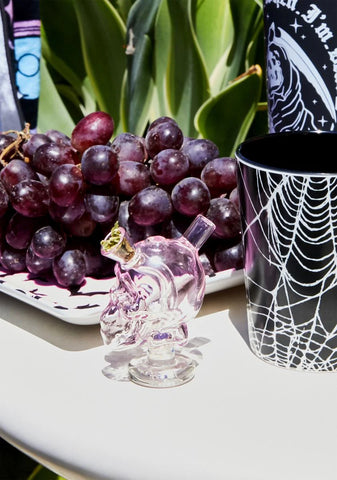 Live For Today Mini Skull Bong