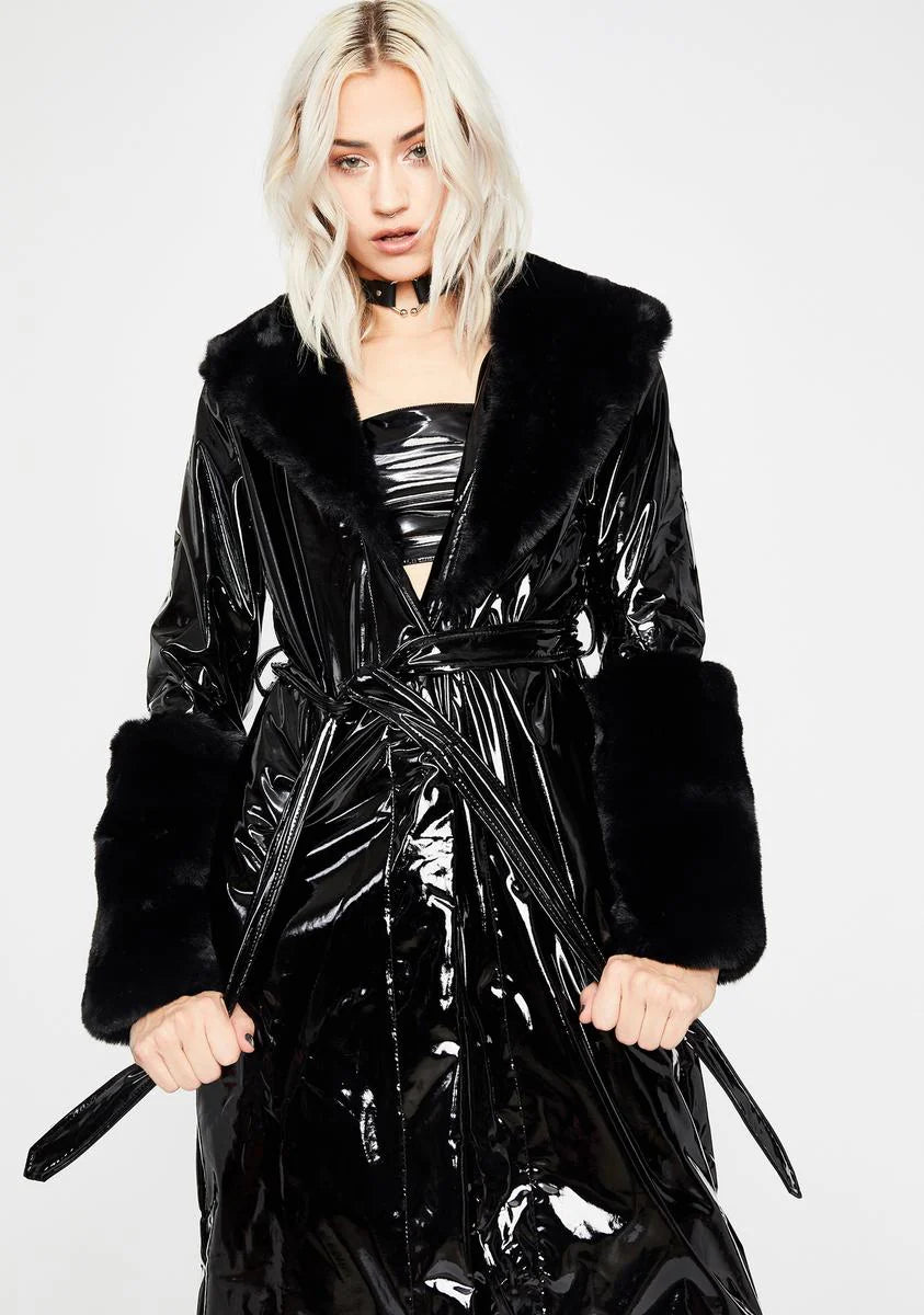 Midnight Trending Charm Vinyl Coat