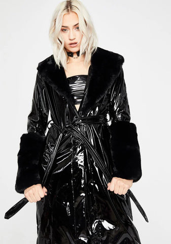 Midnight Trending Charm Vinyl Coat