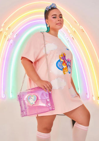 All That Glitters Clear Crossbody Bag