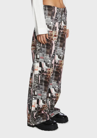 Scrapbook Low-Rise Trousers