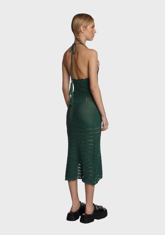 Stay True Crochet Midi Dress