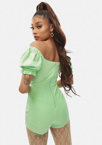 Dank Friend To All Puff Sleeve Romper