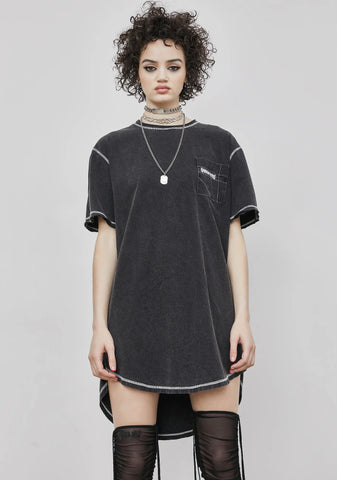 Reverb Unisex Contrast Stitch Pocket Tee