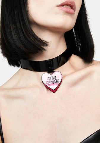 Femme-Powered Heart Choker