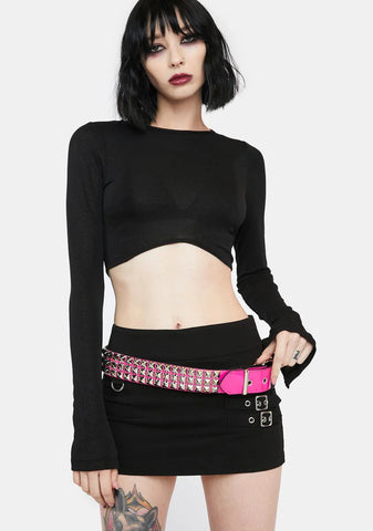 Diva Belt With Pyramid Studs