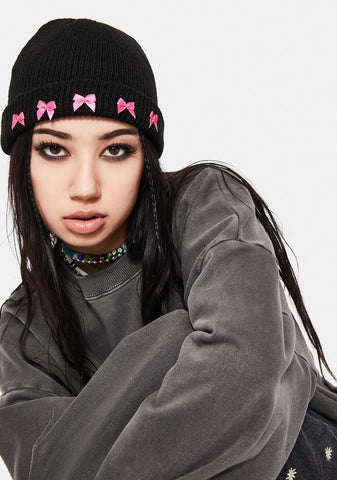 Danger In Disguise Bow Beanie