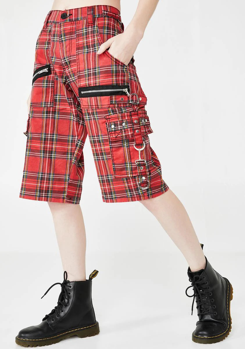 Plaid Punk Rock Shorts