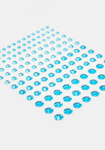 Turquoise Blue Face And Body Gemz