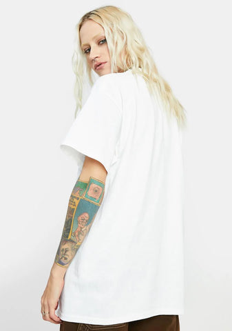 White Blondie Graphic Tee - White