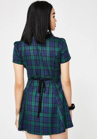 You Don't Exist Plaid Dress