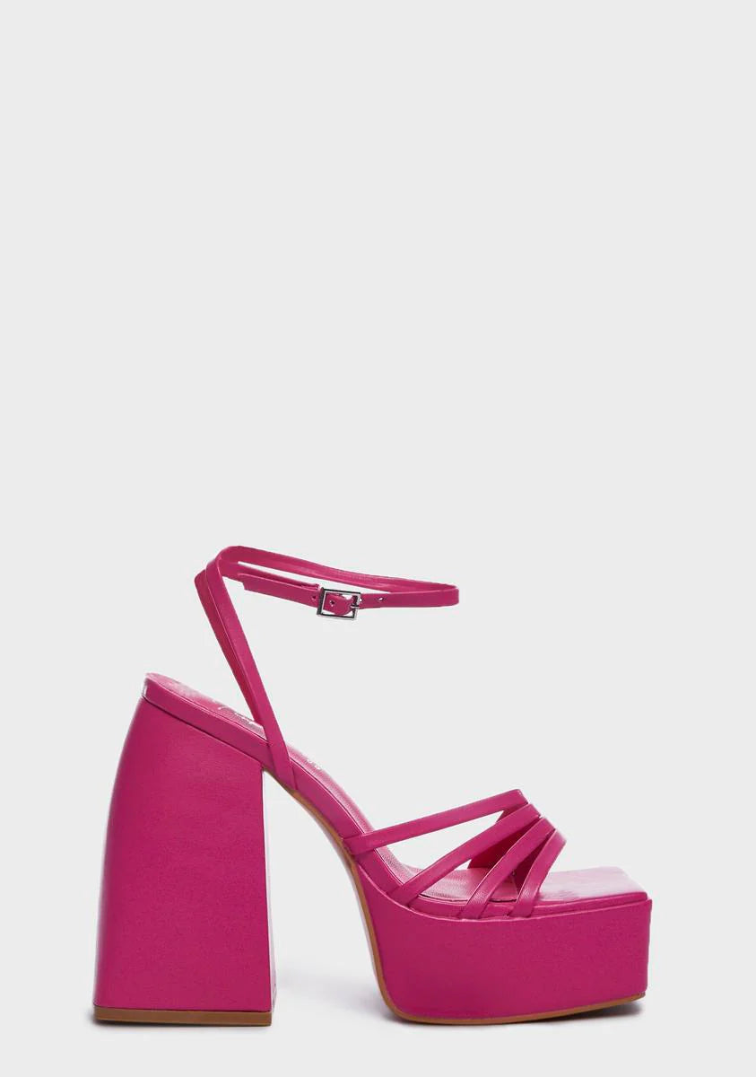Bubblegum On The Dance Floor Platform Heels