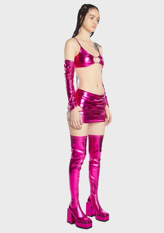 Vinyl Vixen Skirt Set