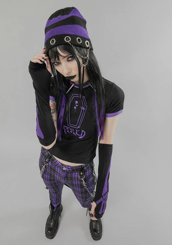 Been Better Striped Chain Beanie