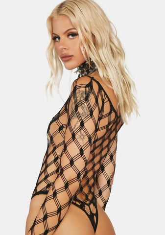 Stunning Good Looks Fishnet Bodysuit