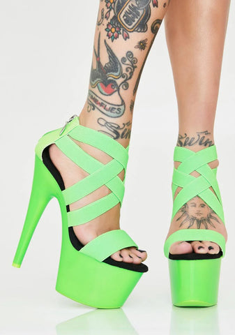 Atomic Tease UV Platform Heels