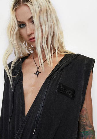 Filter Unisex Washed Hoodie Jumpsuit