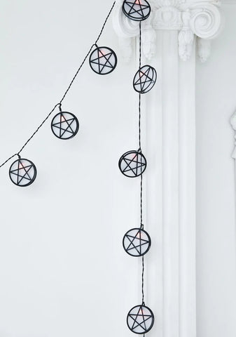 Dark Omens Pentagram String Lights