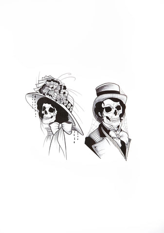 Skull Transfer Tattoo Set