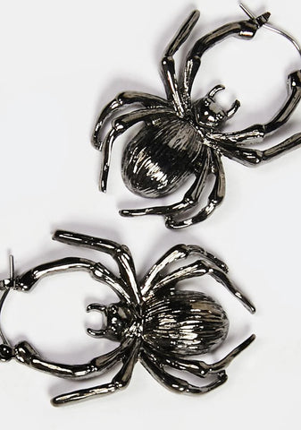 Be Afraid Spider Earrings