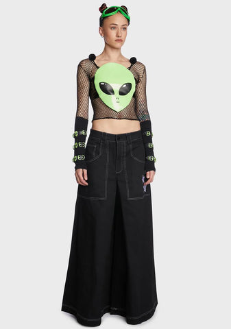 Come In Peace Alien Bra Top
