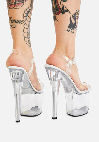 Treasure Fillable Clear Heels