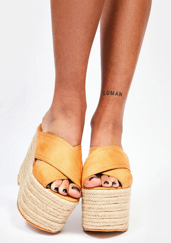 Tan Bannah Platform Sandals