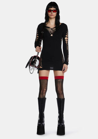 Deep Into Destruction Mini Dress