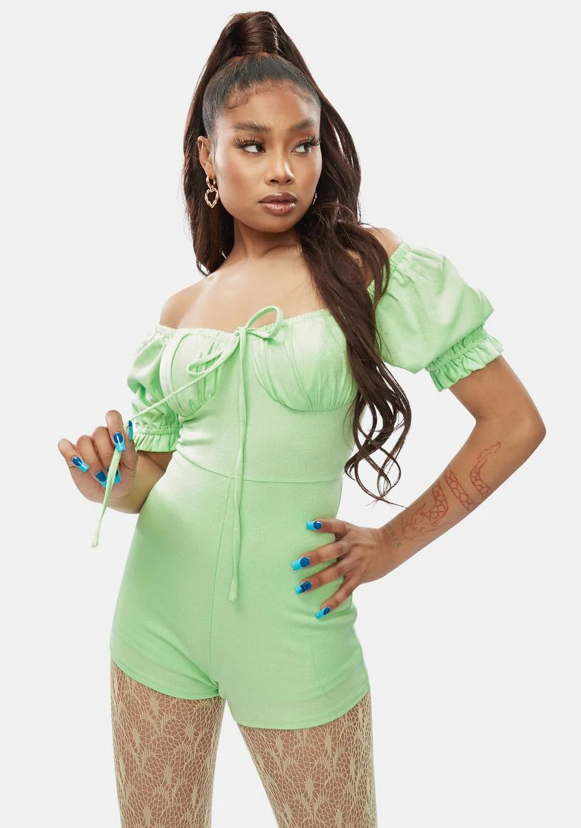 Dank Friend To All Puff Sleeve Romper