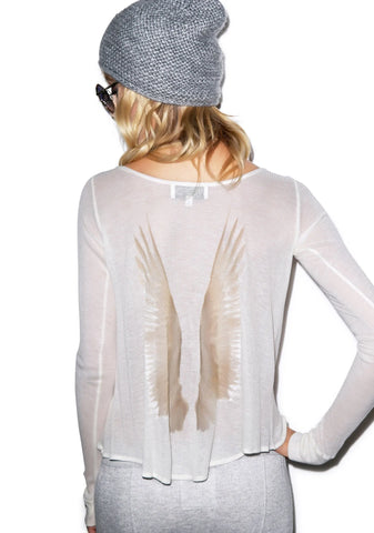 Heavenly Cassidy Long Sleeve - White