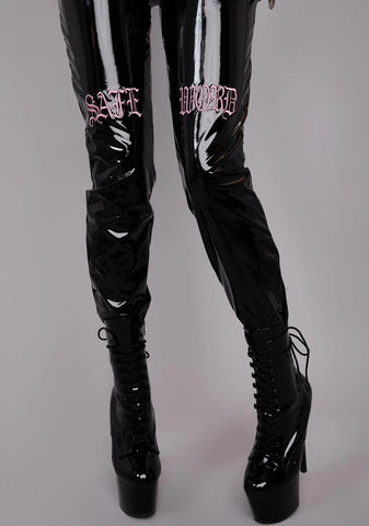 Safe Word Vinyl Pants